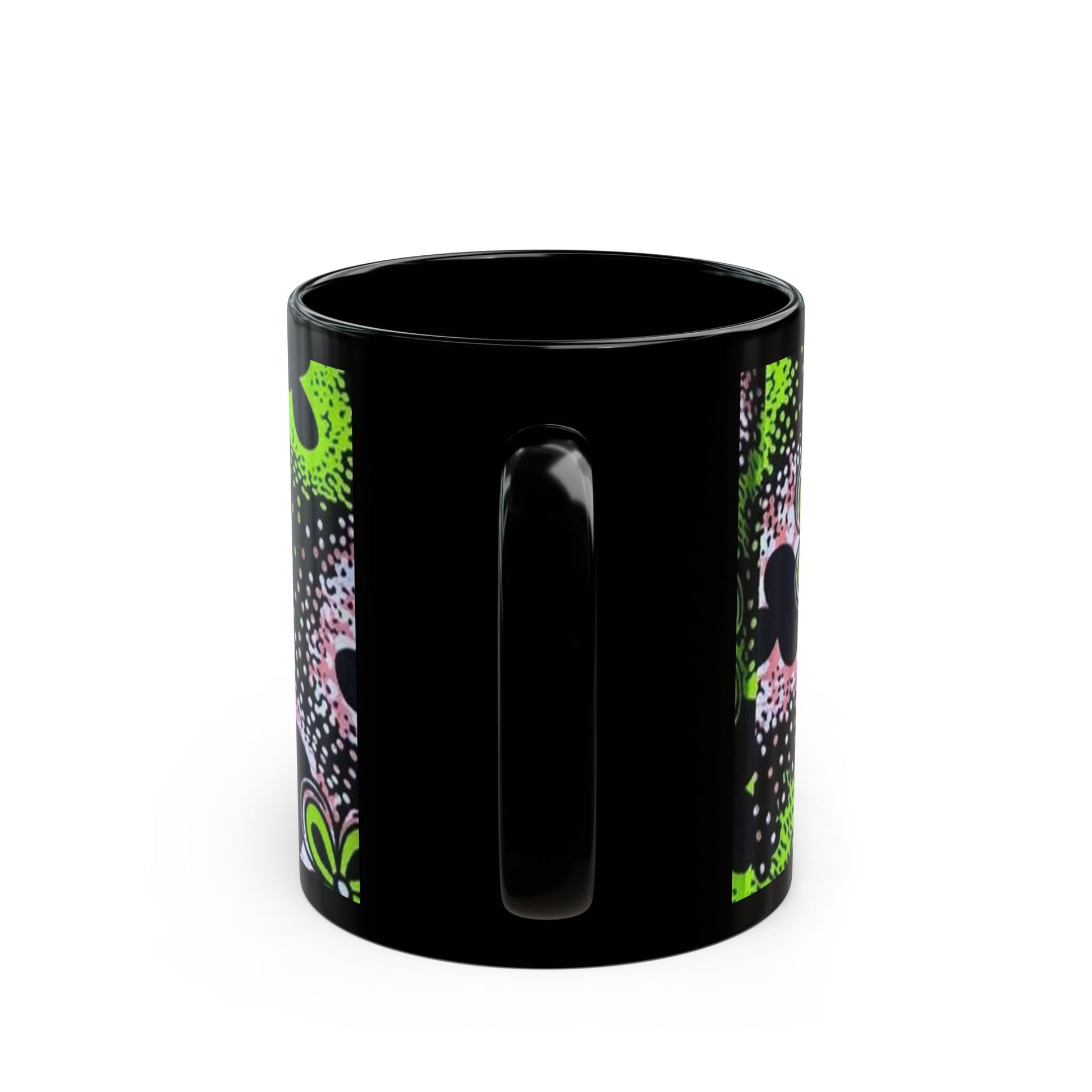 Floral African art Black Mug (11oz) unique gift ideas mothers day gift fathers day gift birthday gift for boss - Glo Cre8s