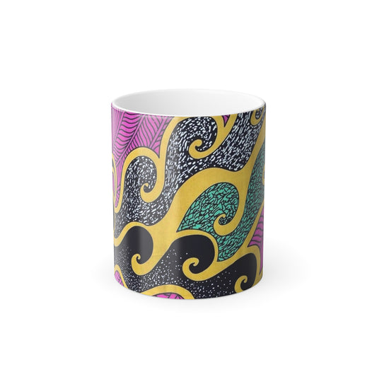 Unique art print Color Morphing Mug, 11oz unique gift ideas mothers day gift fathers day gift birthday gift for boss - Glo Cre8s