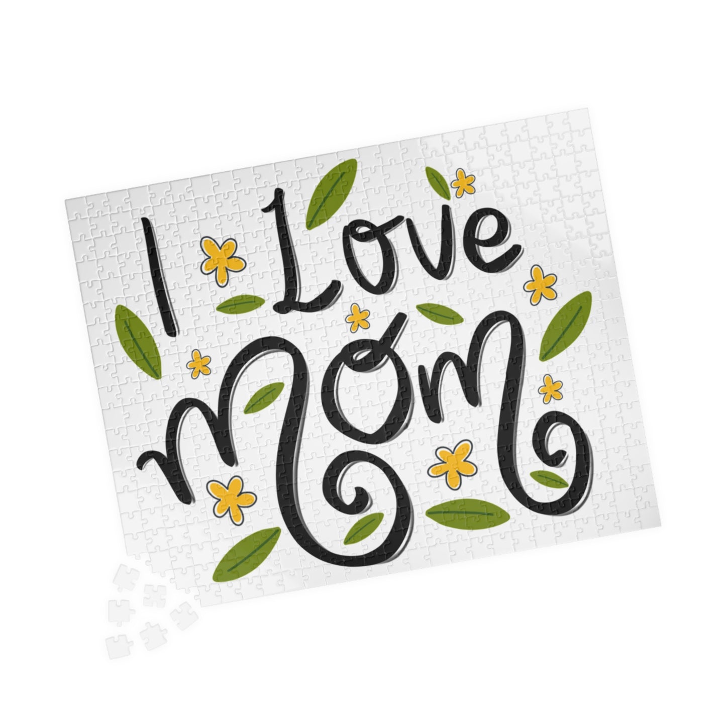 I love mom puzzle (110, 252, 520, 1014-piece) Mothers day gift for mum, Mothers day puzzle game - Glo Cre8s