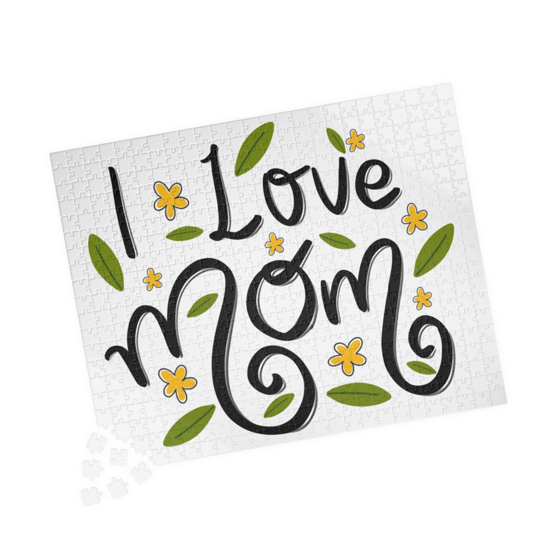 I love mom puzzle (110, 252, 520, 1014-piece) Mothers day gift for mum, Mothers day puzzle game - Glo Cre8s