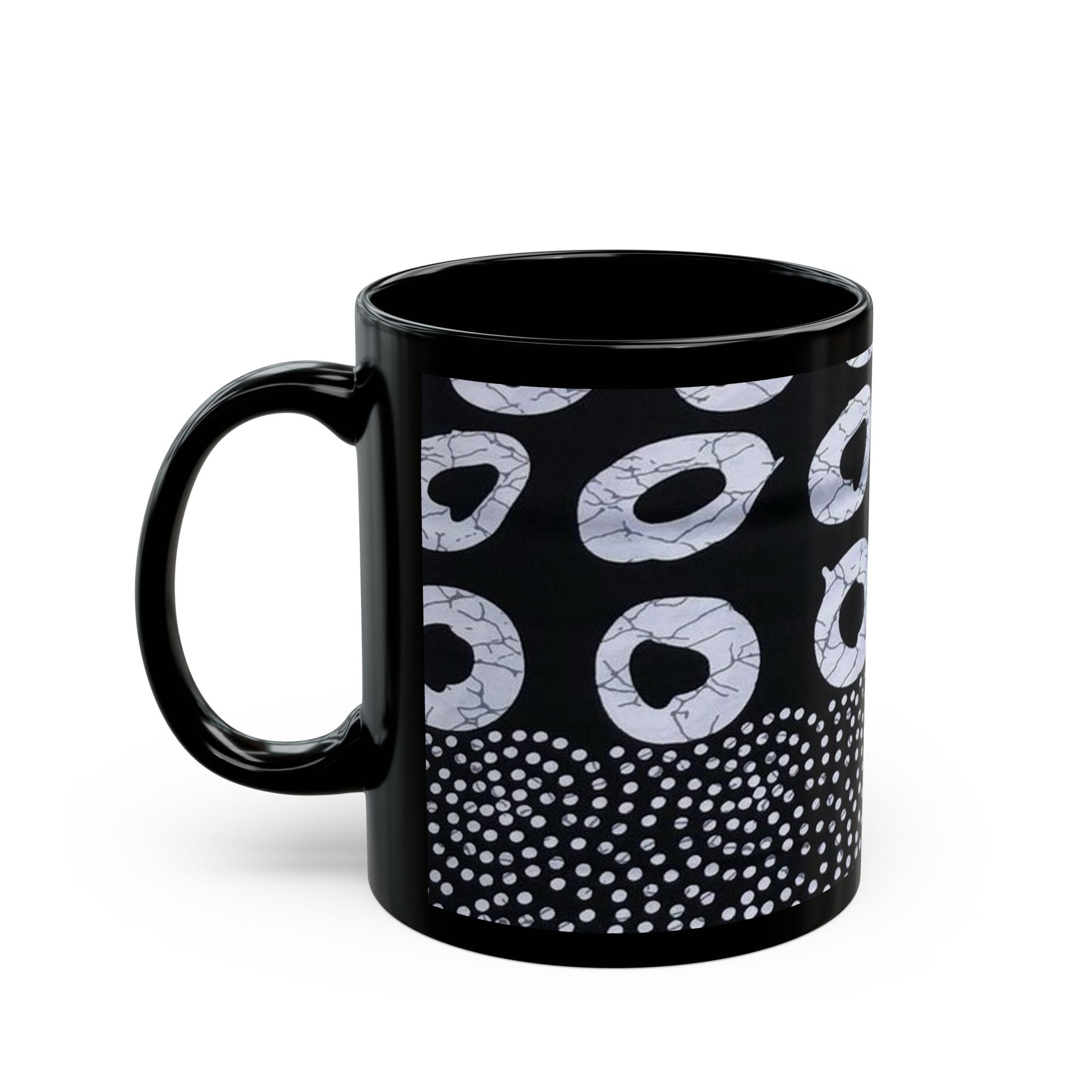 African art Black Mug (11oz) unique gift ideas mothers day gift fathers day gift birthday gift for boss - Glo Cre8s