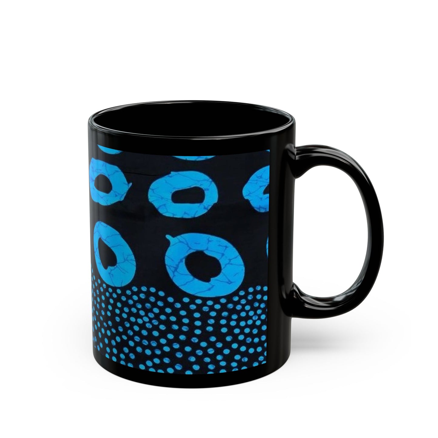 African art Black Mug (11oz) unique gift ideas mothers day gift fathers day gift birthday gift for boss - Glo Cre8s