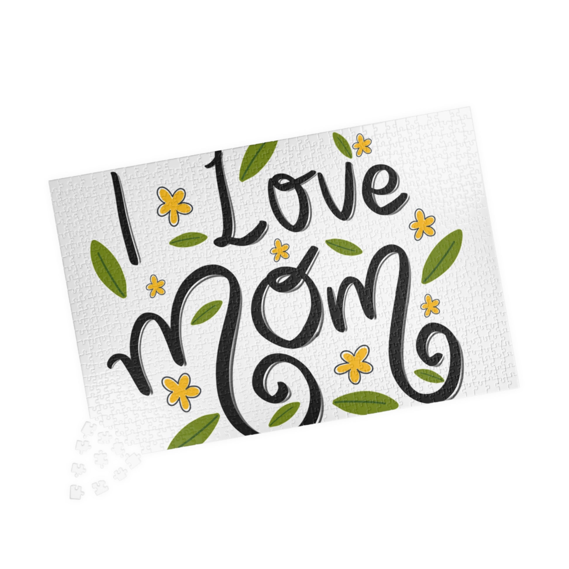 I love mom puzzle (110, 252, 520, 1014-piece) Mothers day gift for mum, Mothers day puzzle game - Glo Cre8s