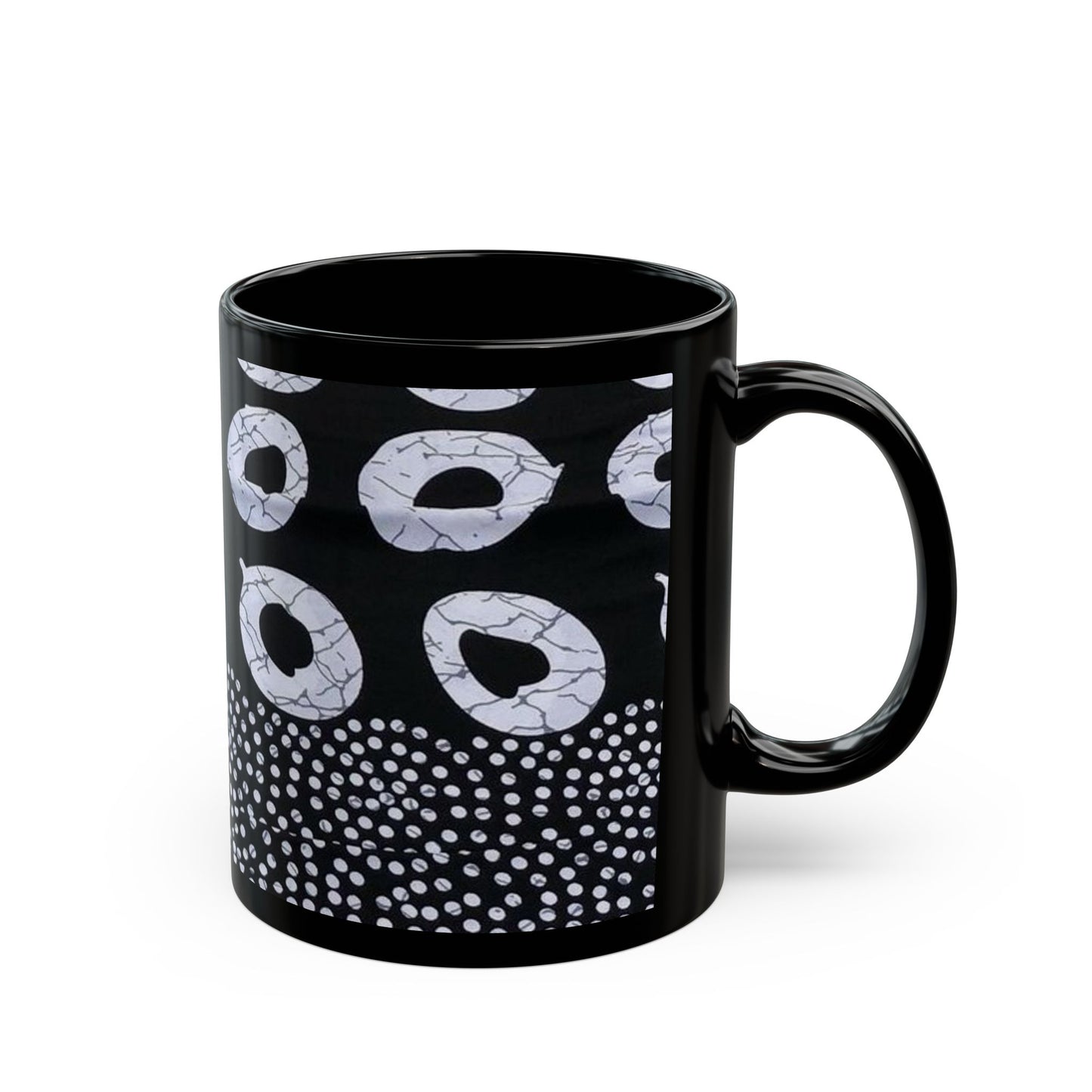 African art Black Mug (11oz) unique gift ideas mothers day gift fathers day gift birthday gift for boss - Glo Cre8s