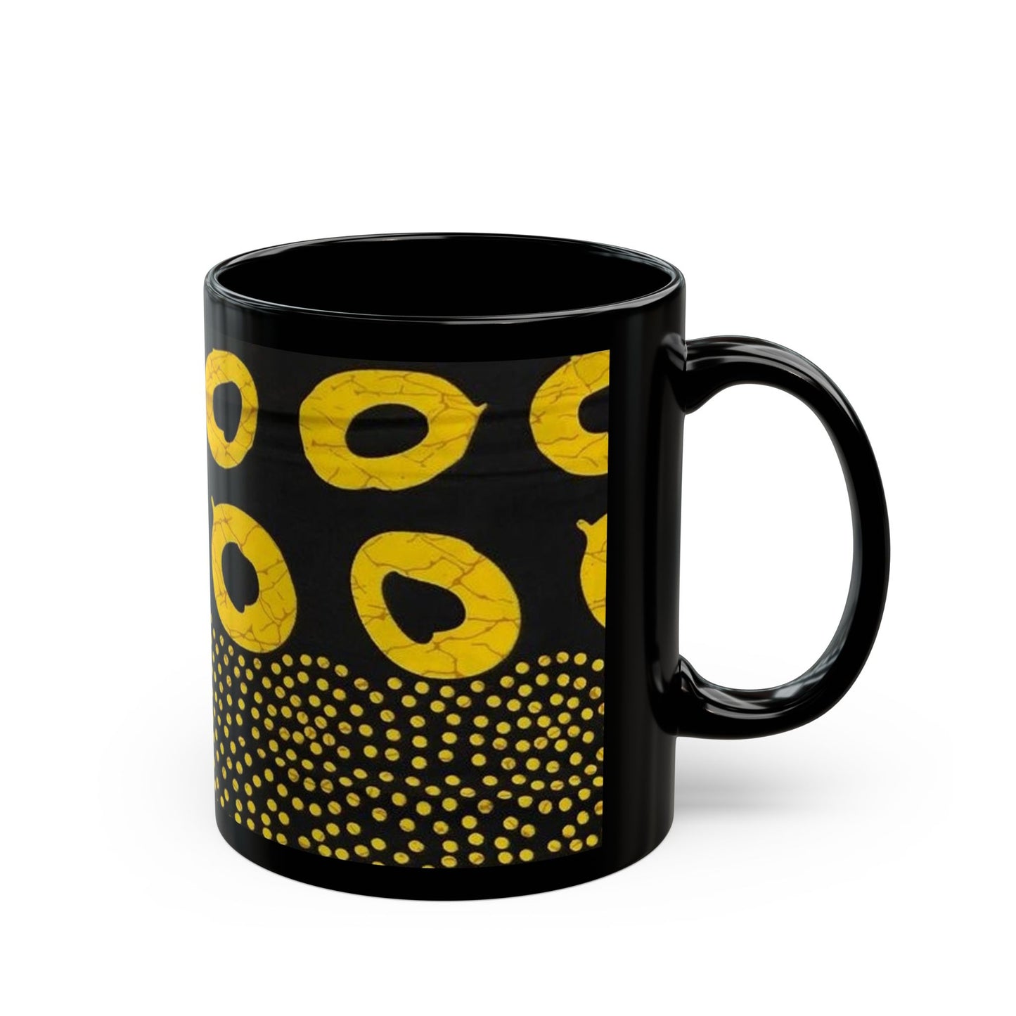 African art Black Mug (11oz) unique gift ideas mothers day gift fathers day gift birthday gift for boss - Glo Cre8s