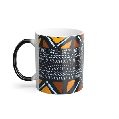 Bologan mud print mug African print Color Morphing Mug, 11oz unique gift ideas mothers day gift fathers day gift birthday gift for boss - Glo Cre8s