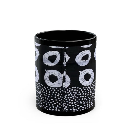 African art Black Mug (11oz) unique gift ideas mothers day gift fathers day gift birthday gift for boss - Glo Cre8s