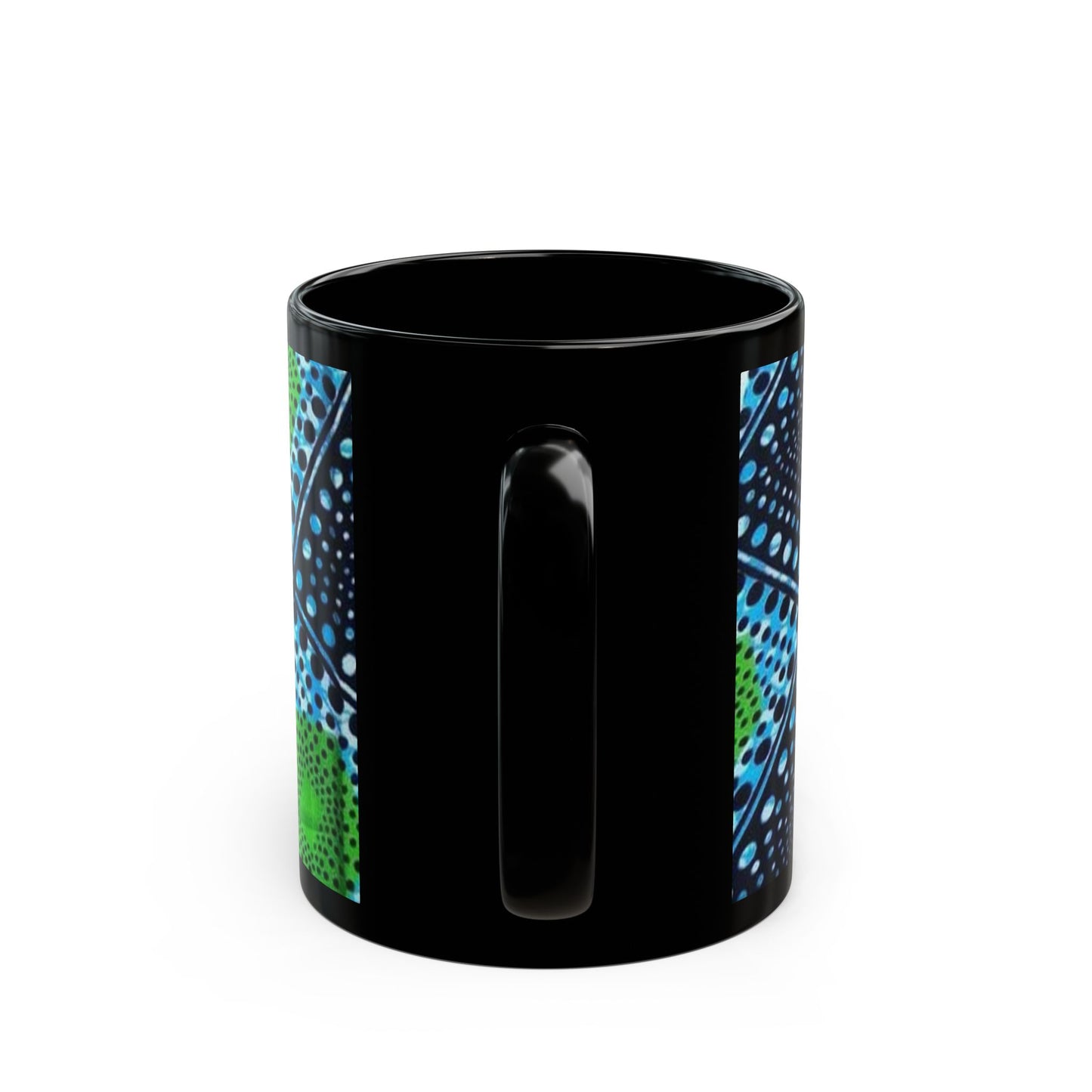 African art Black Mug (11oz) unique gift ideas mothers day gift fathers day gift birthday gift for boss - Glo Cre8s