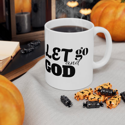 Let Go and Let God Christian Mug