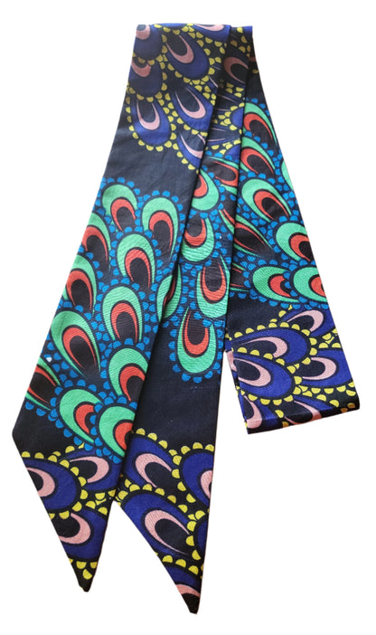 African print sash belt | Neck tie | Bag accessory - Glo Cre8s