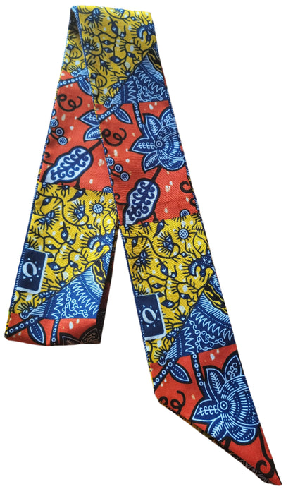 African print sash belt | Neck tie | Bag accessory - Glo Cre8s