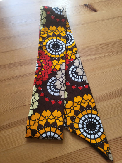 African print sash belt | Neck tie | Bag accessory - Glo Cre8s