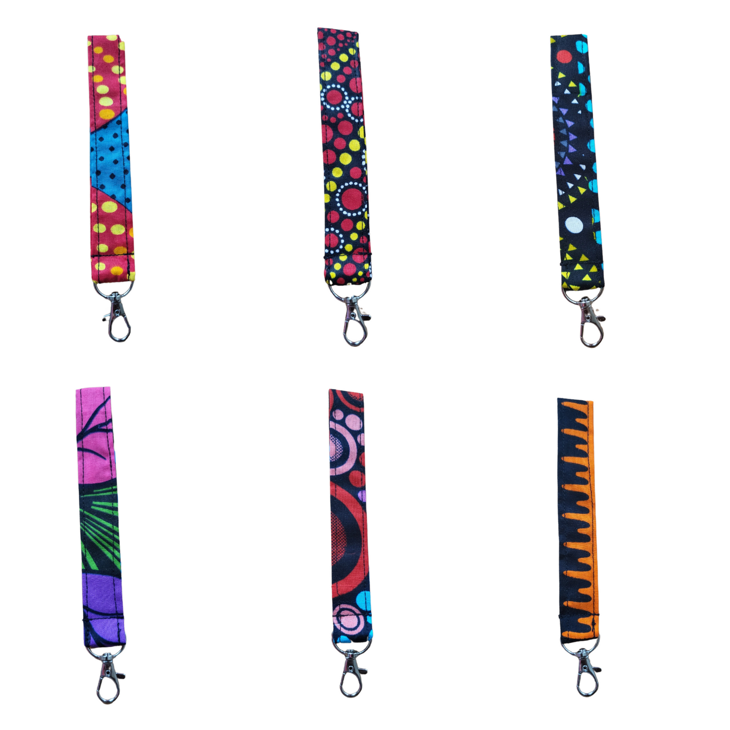 Multicoloured Wristlet Keychains