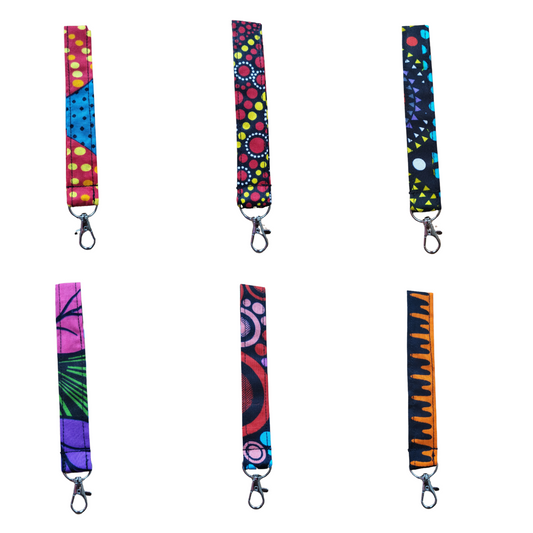 Multicoloured Wristlet Keychains