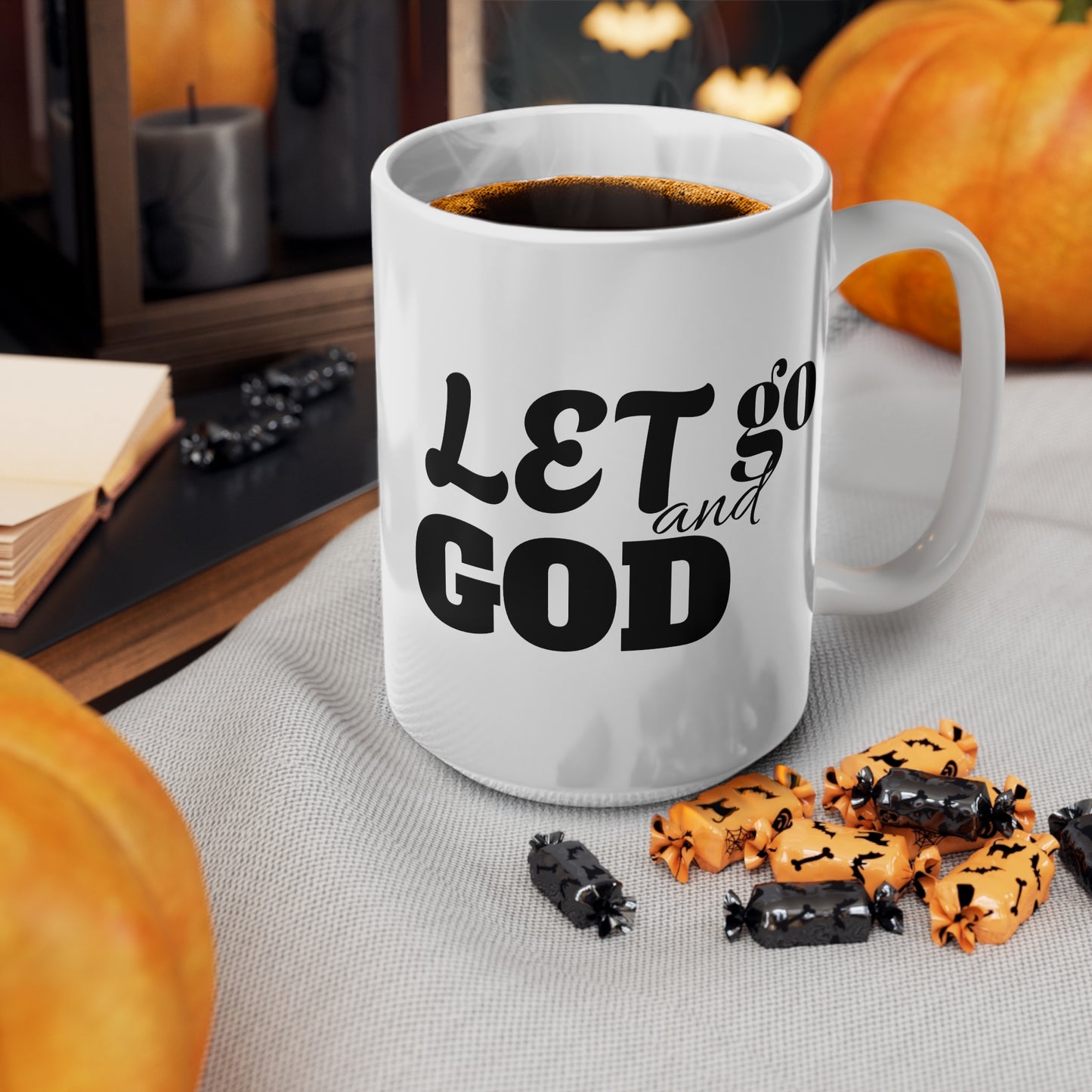 Let Go and Let God Christian Mug