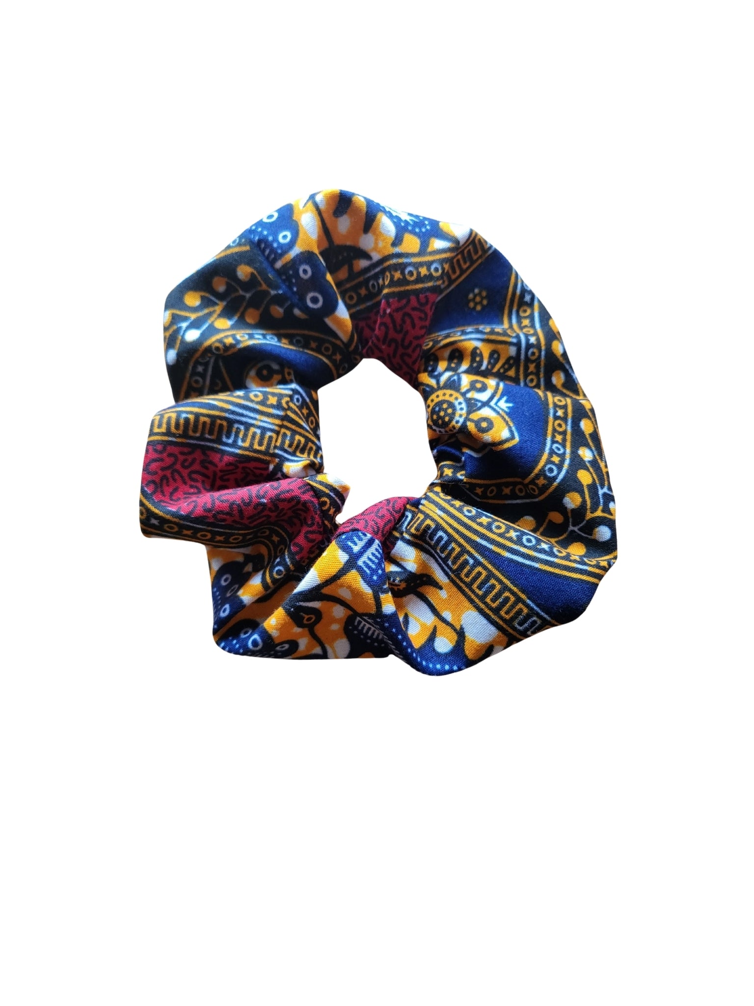 African print scrunchies