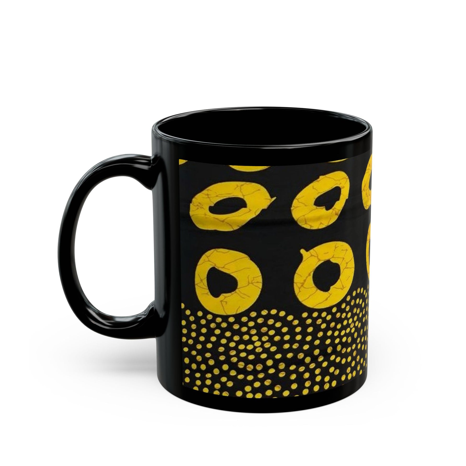 African art Black Mug (11oz) unique gift ideas mothers day gift fathers day gift birthday gift for boss - Glo Cre8s