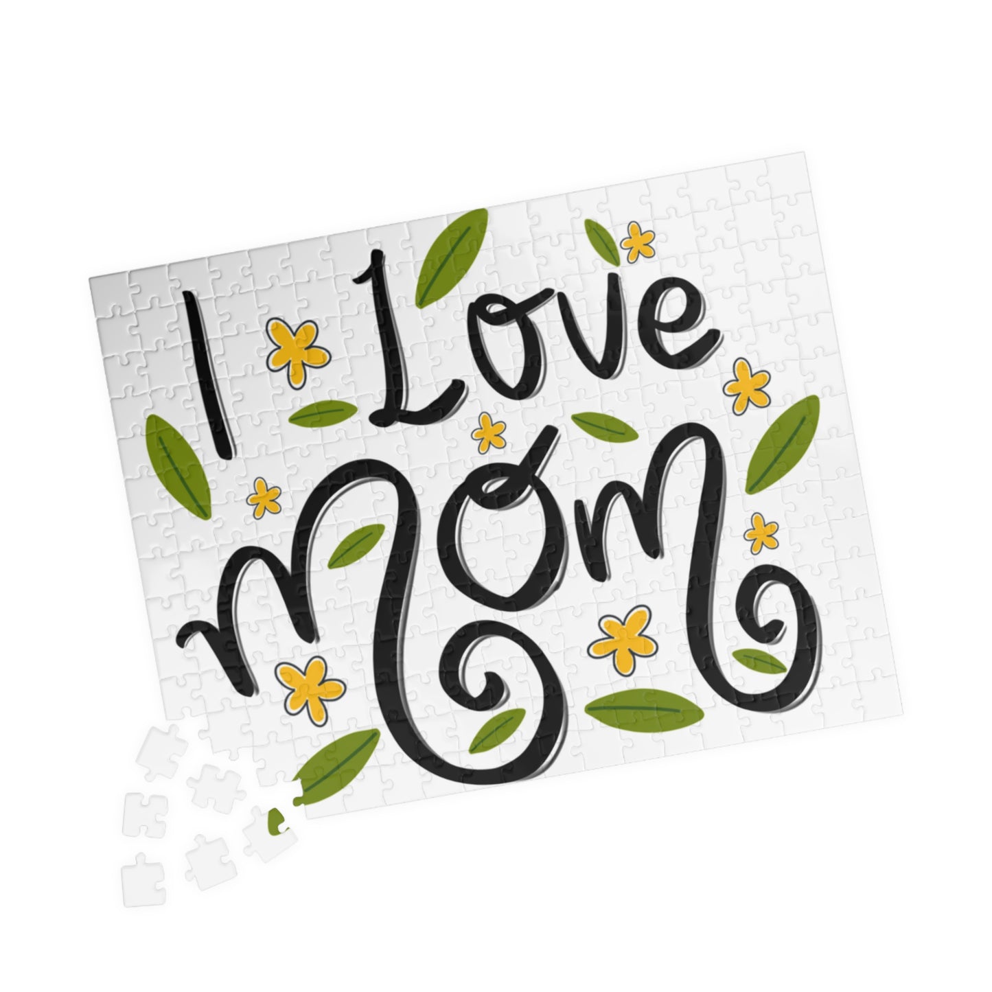 I love mom puzzle (110, 252, 520, 1014-piece) Mothers day gift for mum, Mothers day puzzle game - Glo Cre8s