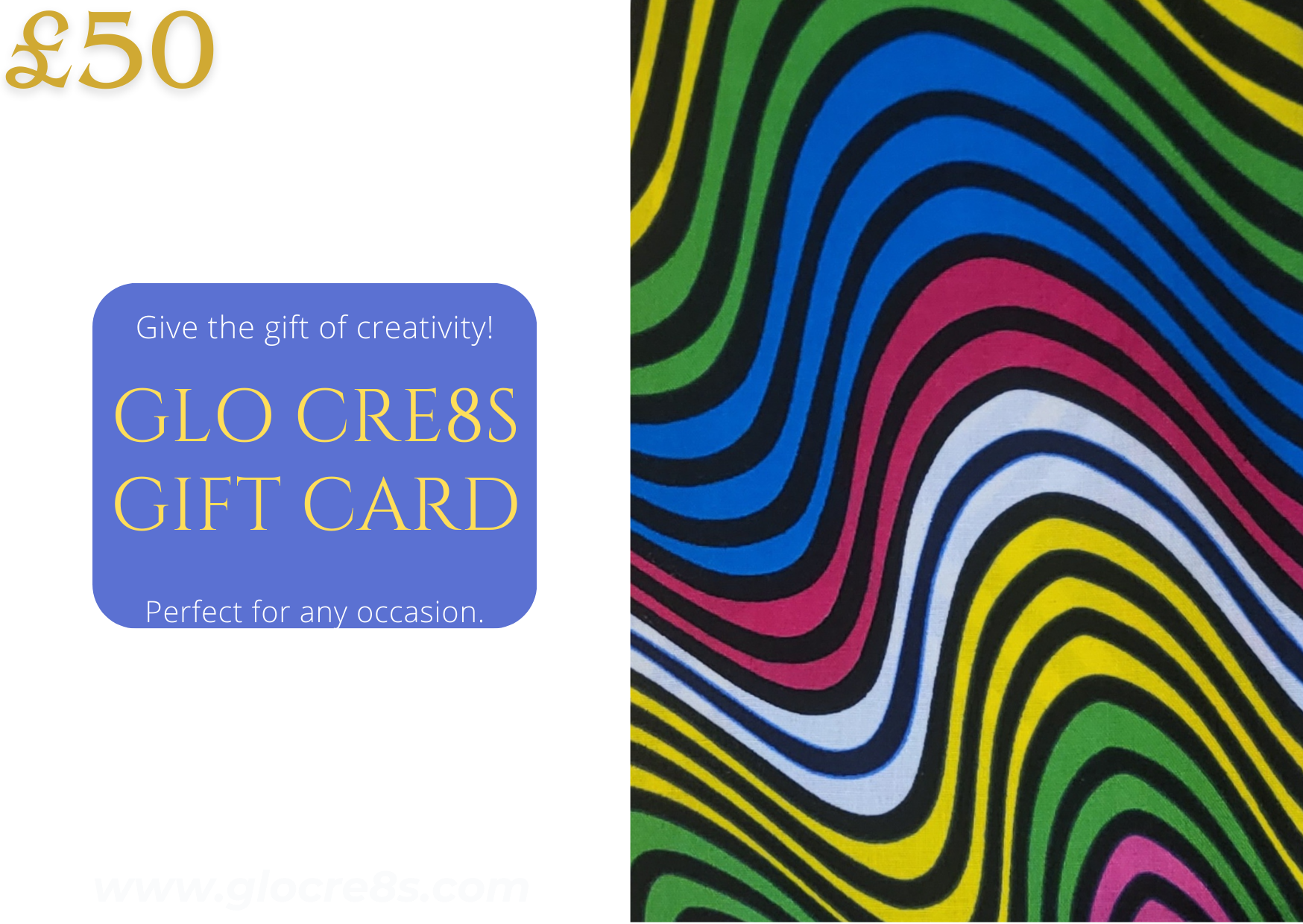 Glo Cre8s e-voucher gift card - Glo Cre8s