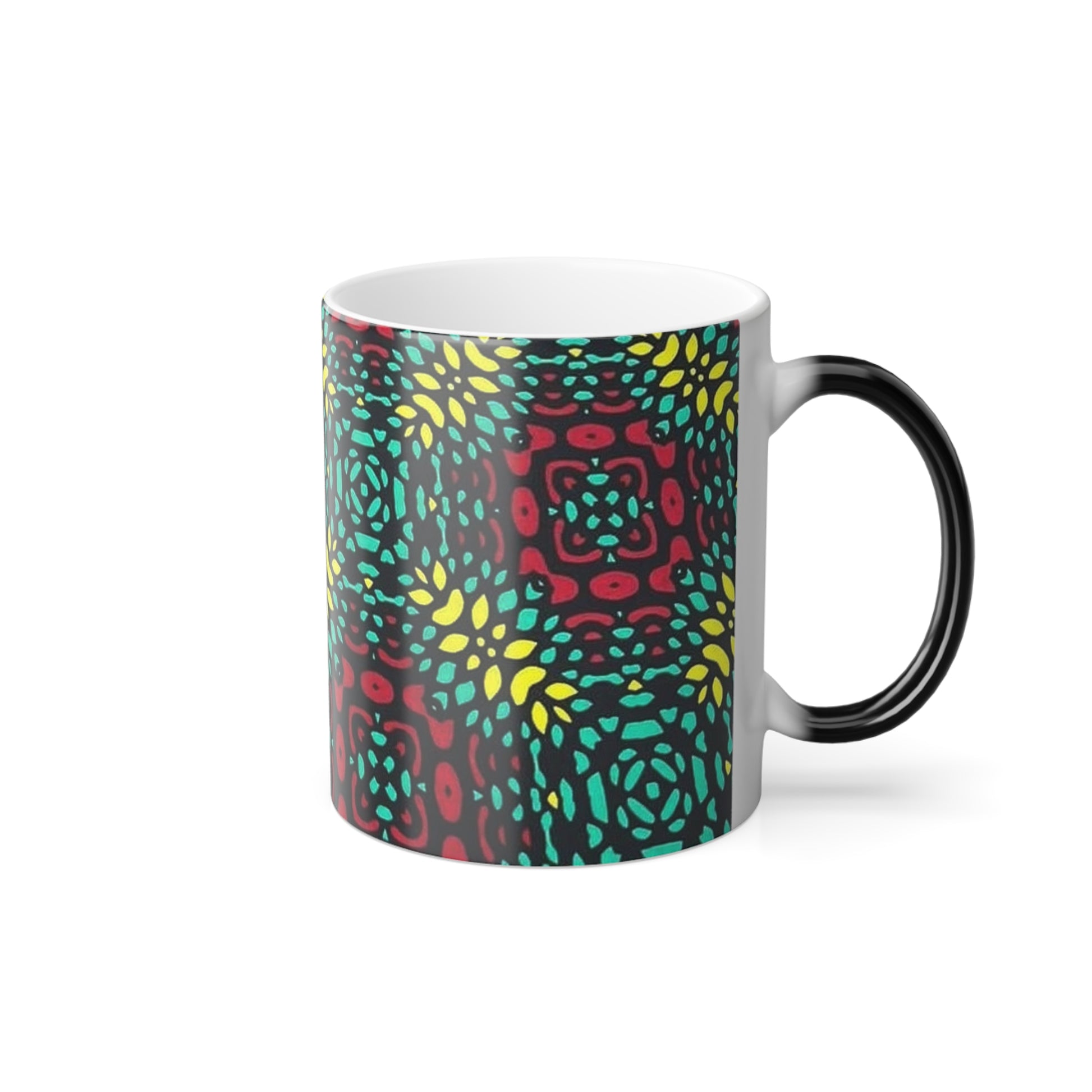 African print color morphing mug, 11oz  Mothers day gift for mum self care gift for her, fathers day gift for dad, tea coffee lovers gift - Glo Cre8s