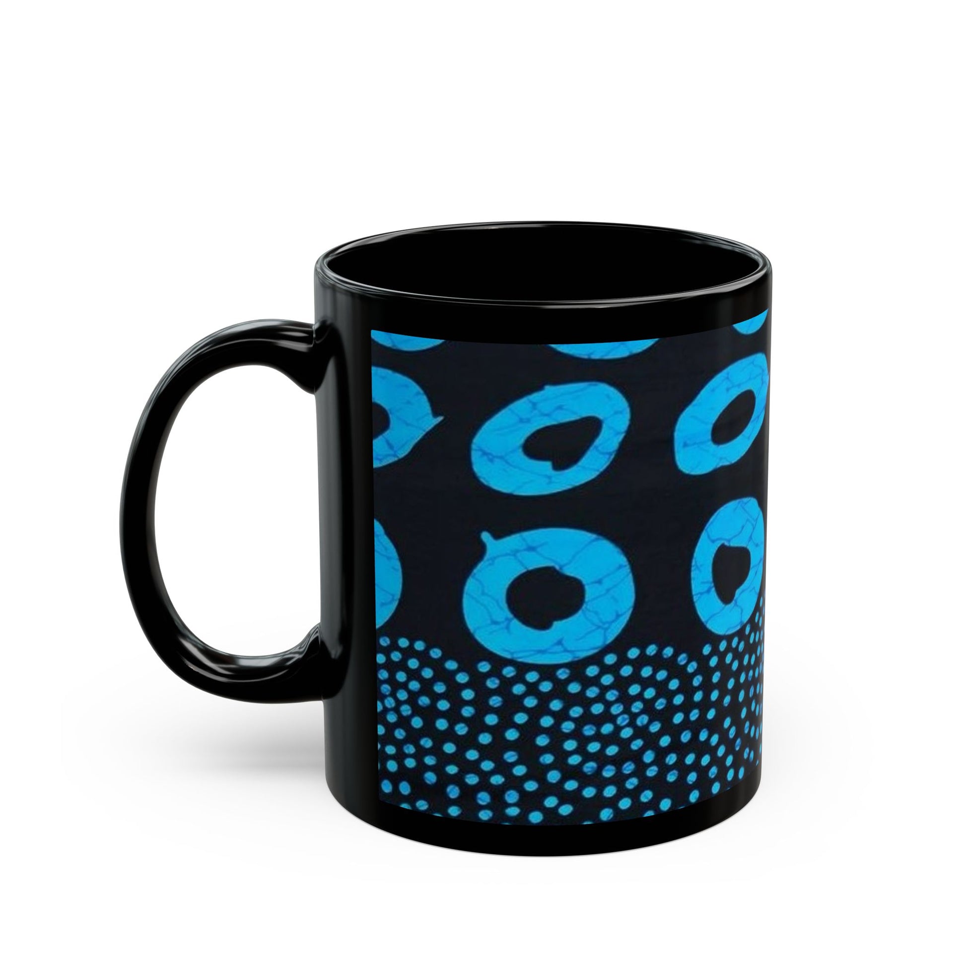 African art Black Mug (11oz) unique gift ideas mothers day gift fathers day gift birthday gift for boss - Glo Cre8s