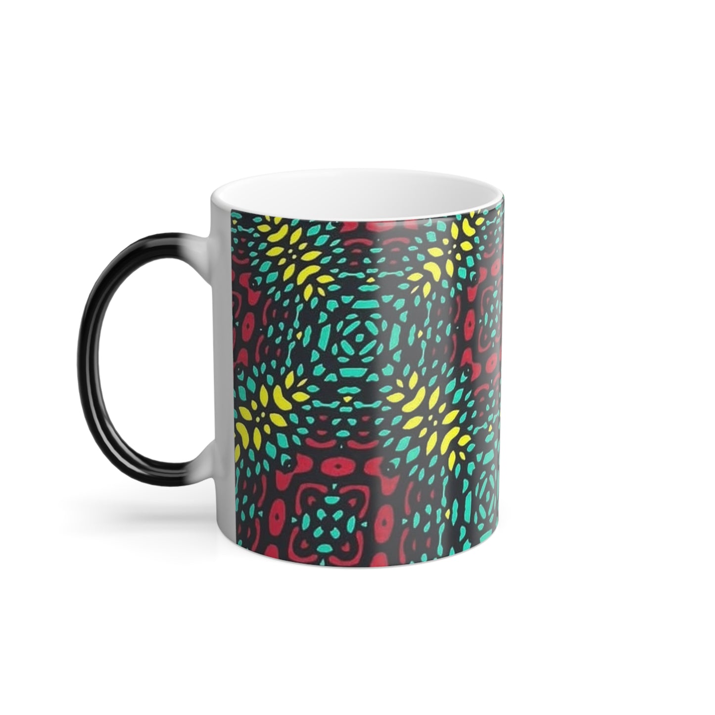 African print color morphing mug, 11oz  Mothers day gift for mum self care gift for her, fathers day gift for dad, tea coffee lovers gift - Glo Cre8s