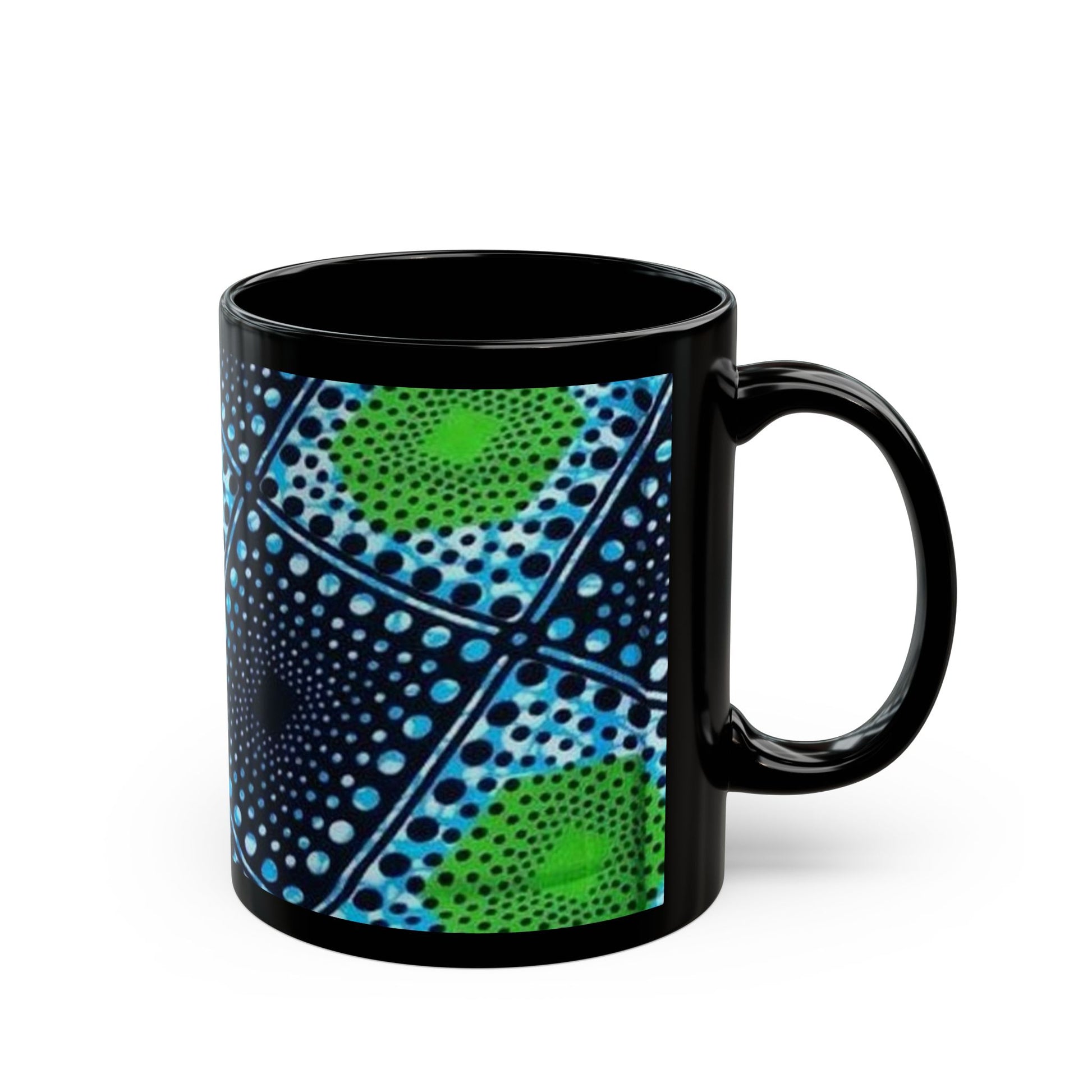 African art Black Mug (11oz) unique gift ideas mothers day gift fathers day gift birthday gift for boss - Glo Cre8s