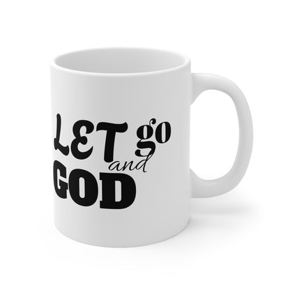 Let Go and Let God Christian Mug