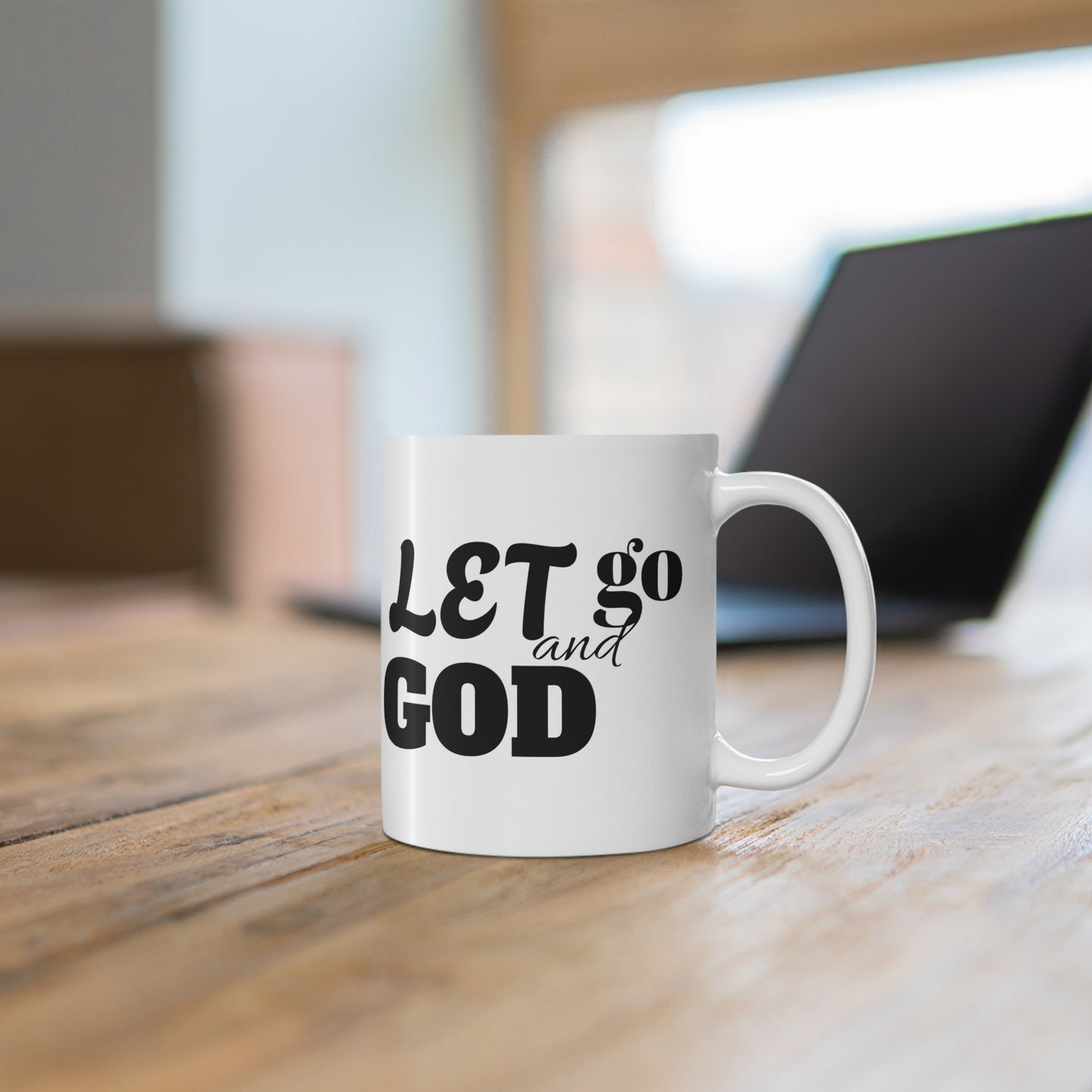 Let Go and Let God Christian Mug