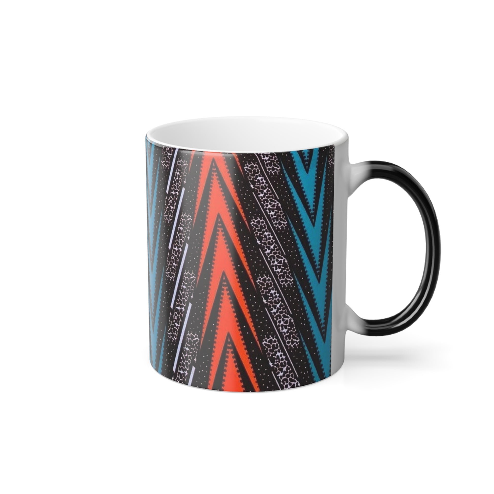 Multi color morphing mug, 11oz orange and blue mug - Glo Cre8s