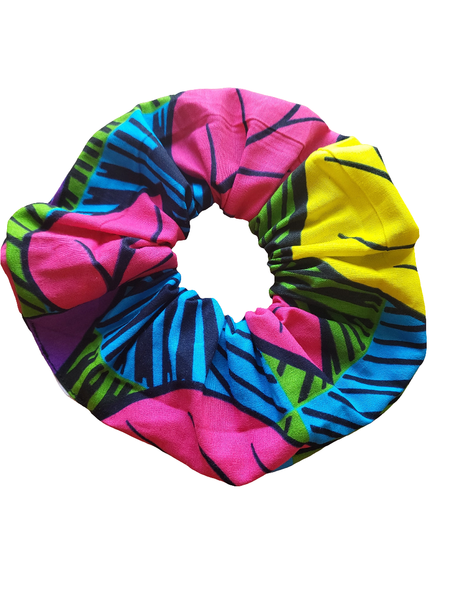 Leaf Print Scrunchies Large - Glo Cre8s