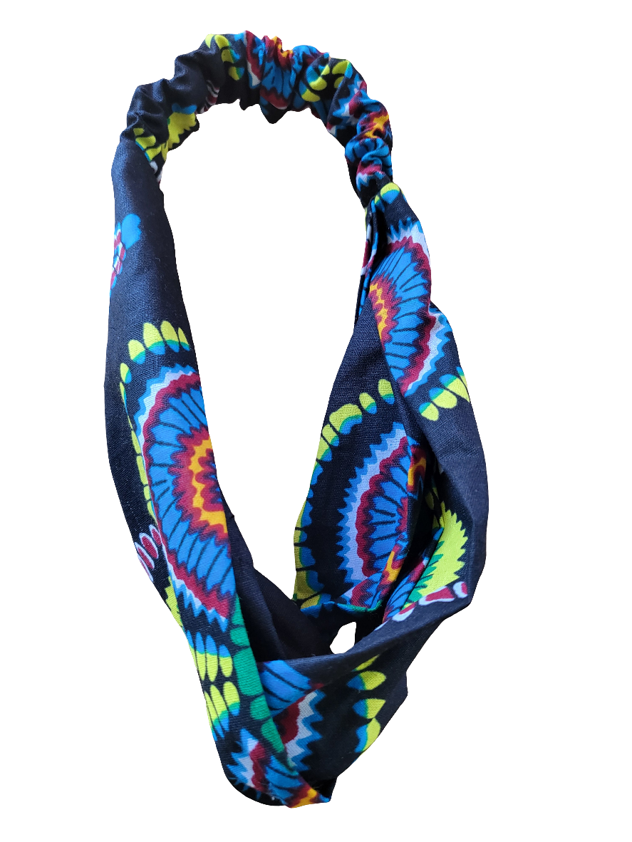 Multicoloured Turban Front Twist Headband