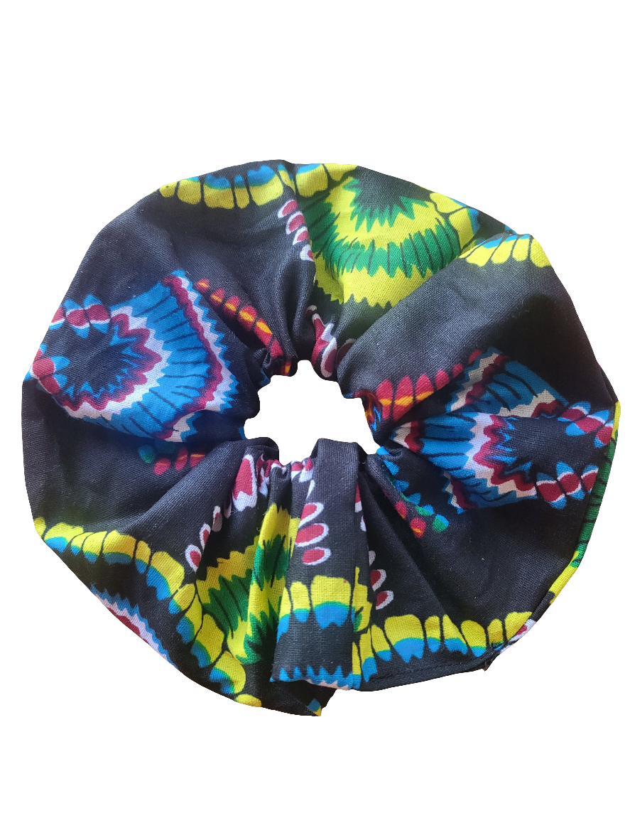 Multicoloured Scrunchies Large