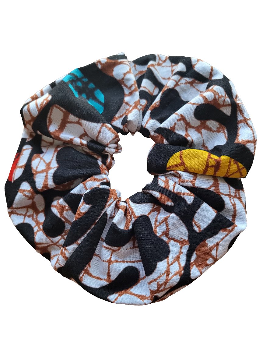 African Wax Print Scrunchies Large - Glo Cre8s