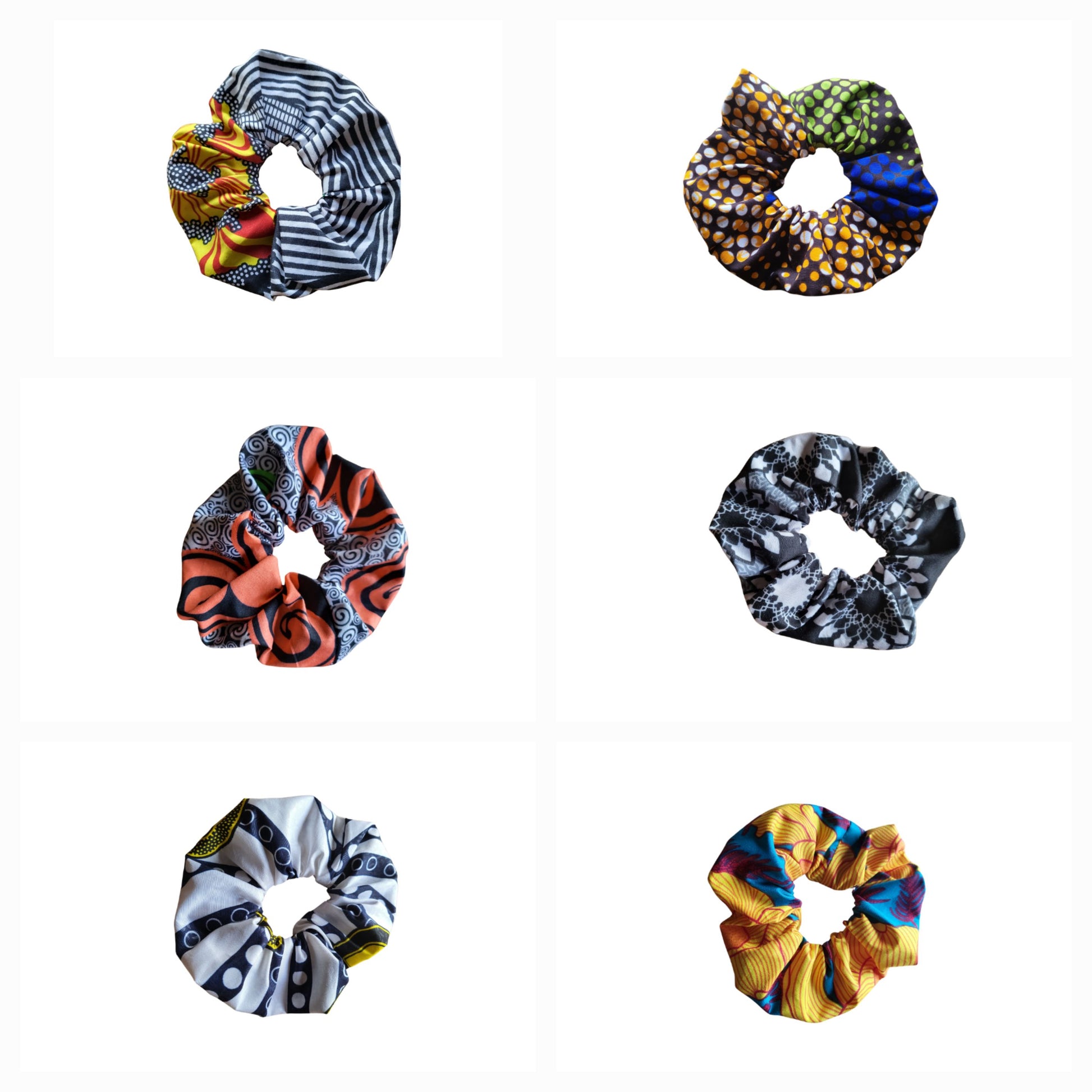 Large scrunchies | African print scrunchies - over 60 patterns - Glo Cre8s