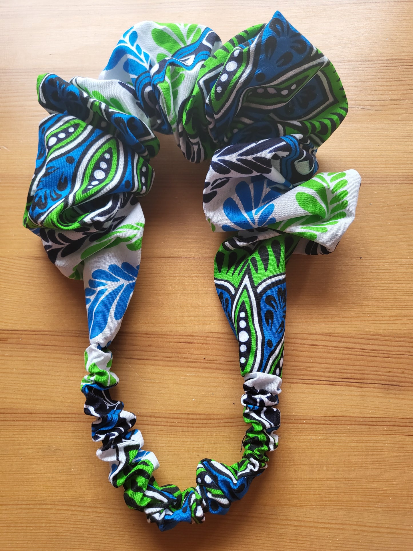 Ruffled African Print Headband - over 30 patterns - Glo Cre8s