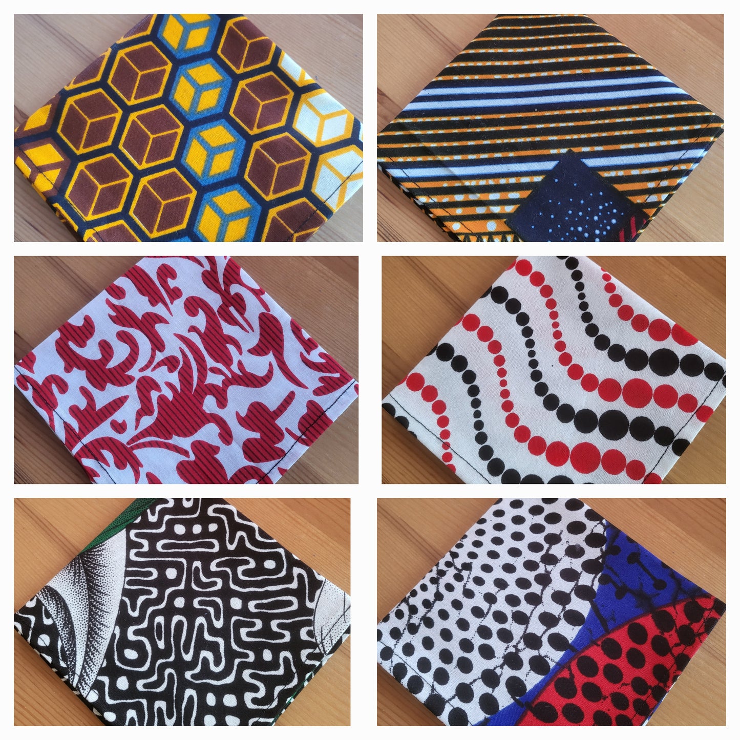 Mens pocket squares, 100% cotton handkerchiefs in a box - Glo Cre8s