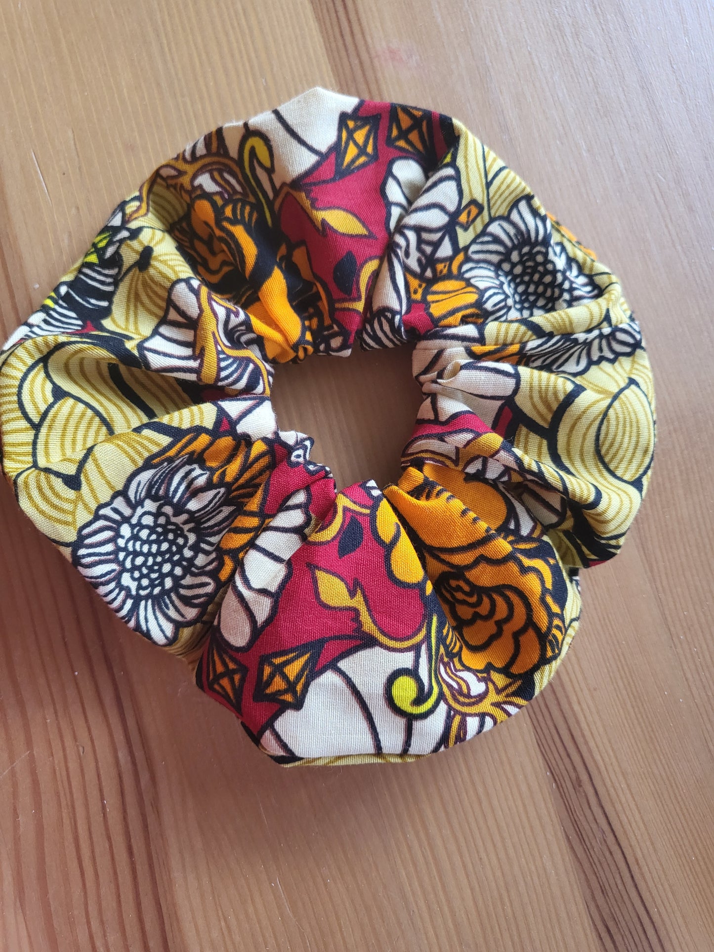 Large scrunchies 100% Cotton scrunchies - 40 patterns available - Glo Cre8s