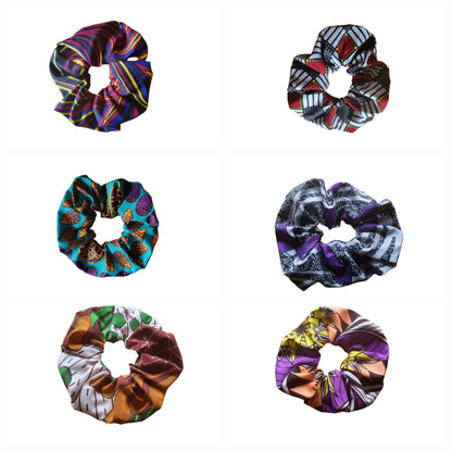 Large scrunchies | African print scrunchies - over 60 patterns - Glo Cre8s