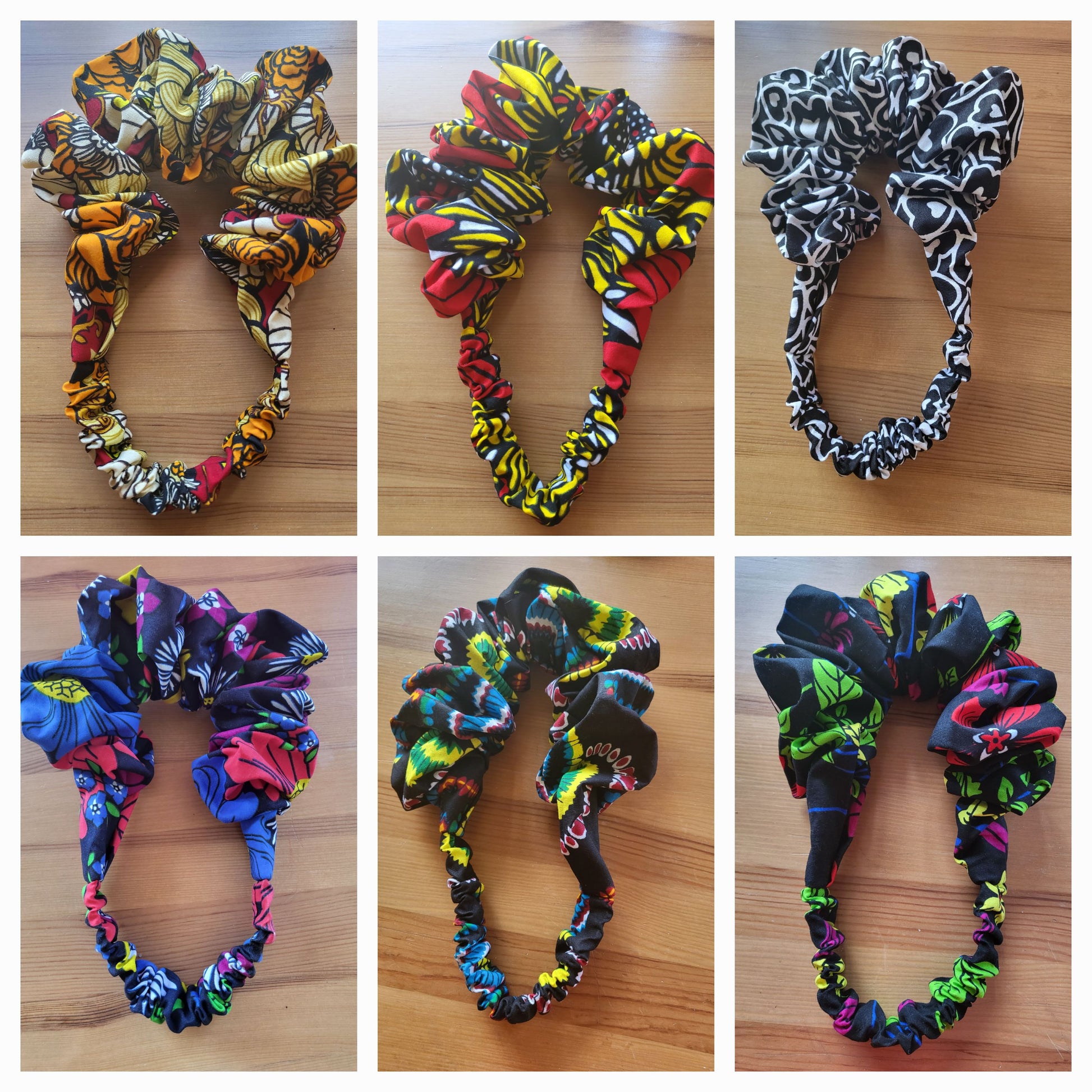 Ruffled African Print Headband - over 30 patterns - Glo Cre8s