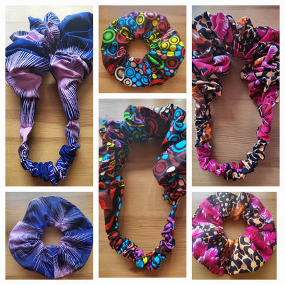 Headband with scrunchie - over 30 patterns - Glo Cre8s