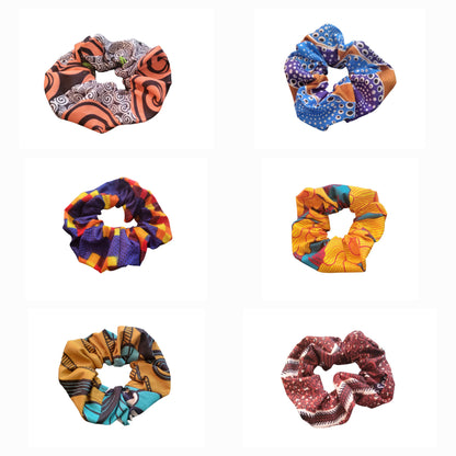 Large scrunchies | African print scrunchies - over 60 patterns - Glo Cre8s