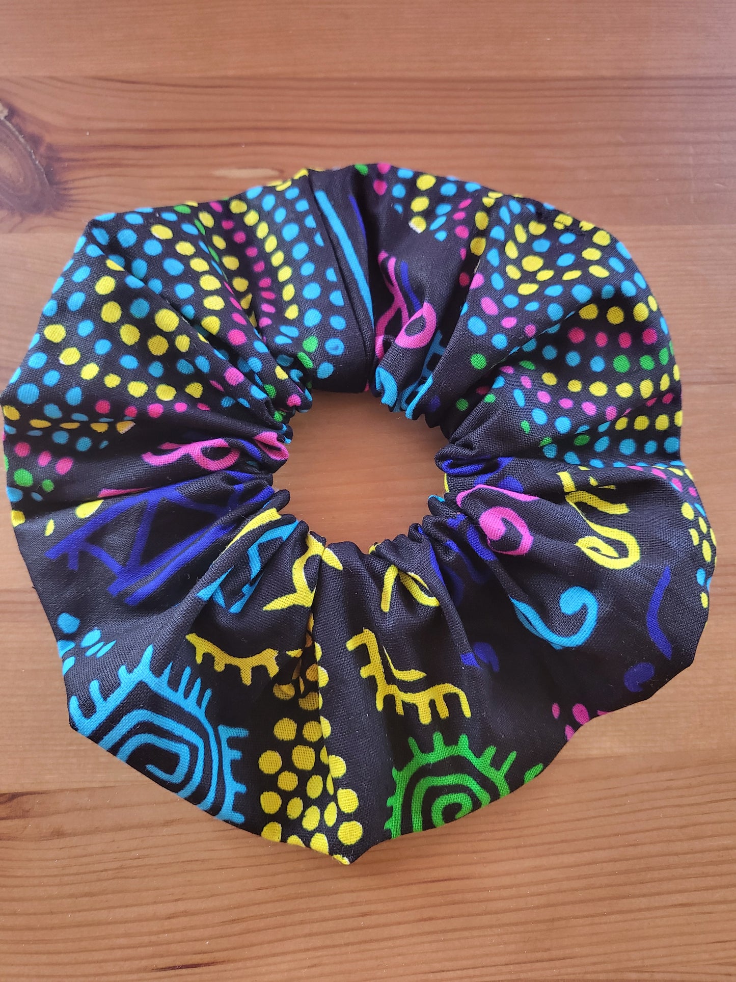 Large scrunchies 100% Cotton scrunchies - 40 patterns available - Glo Cre8s