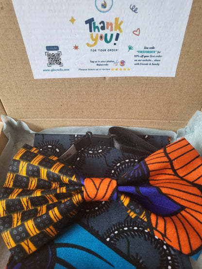 Bow Tie and Pocket Square Gift Set - Glo Cre8s