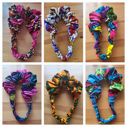 Ruffled African Print Headband - over 30 patterns - Glo Cre8s