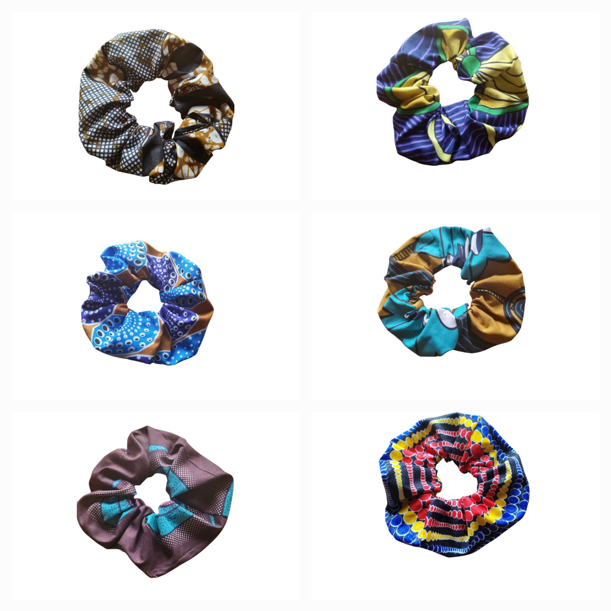 Large scrunchies | African print scrunchies - over 60 patterns - Glo Cre8s