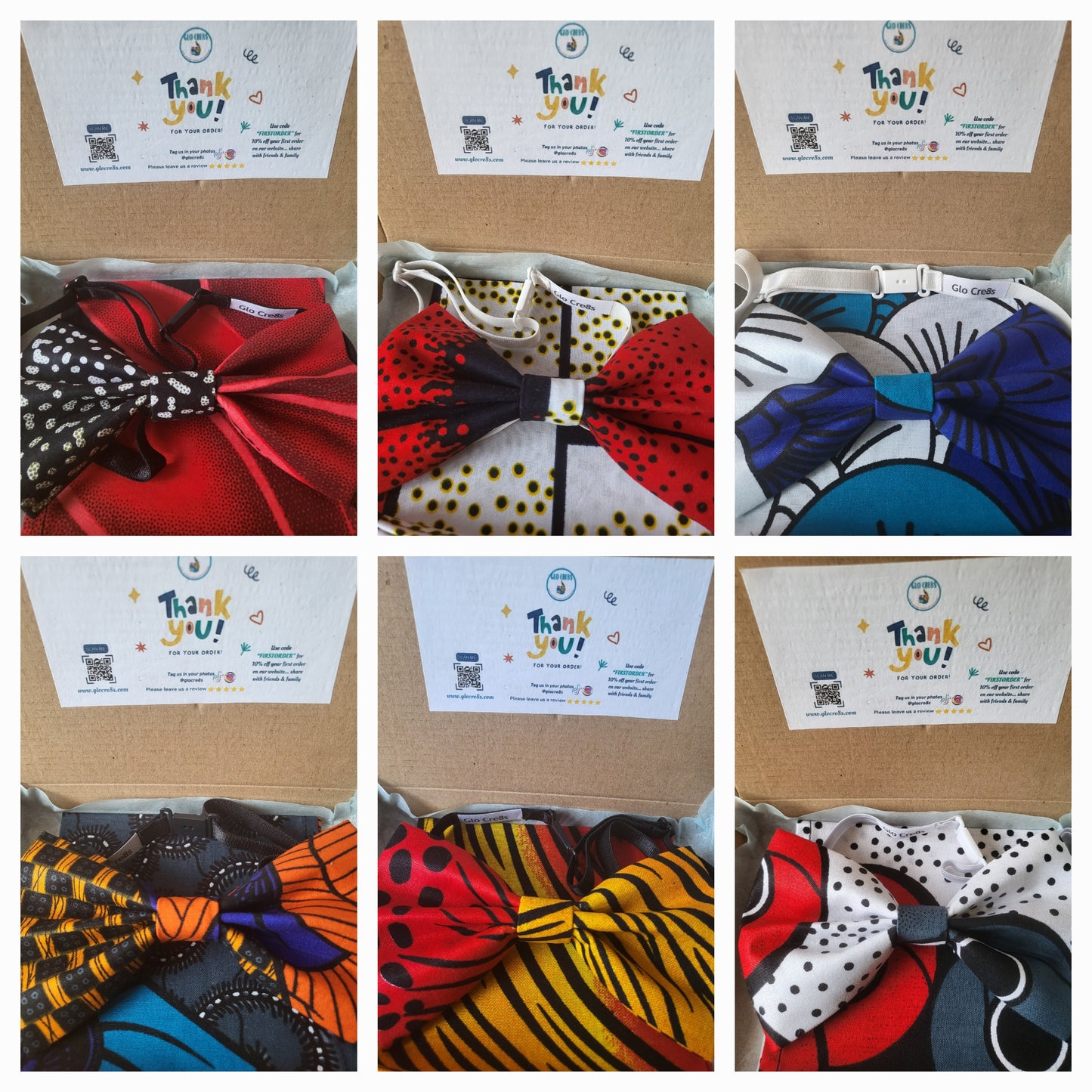 Bow Tie and Pocket Square Gift Set - Glo Cre8s