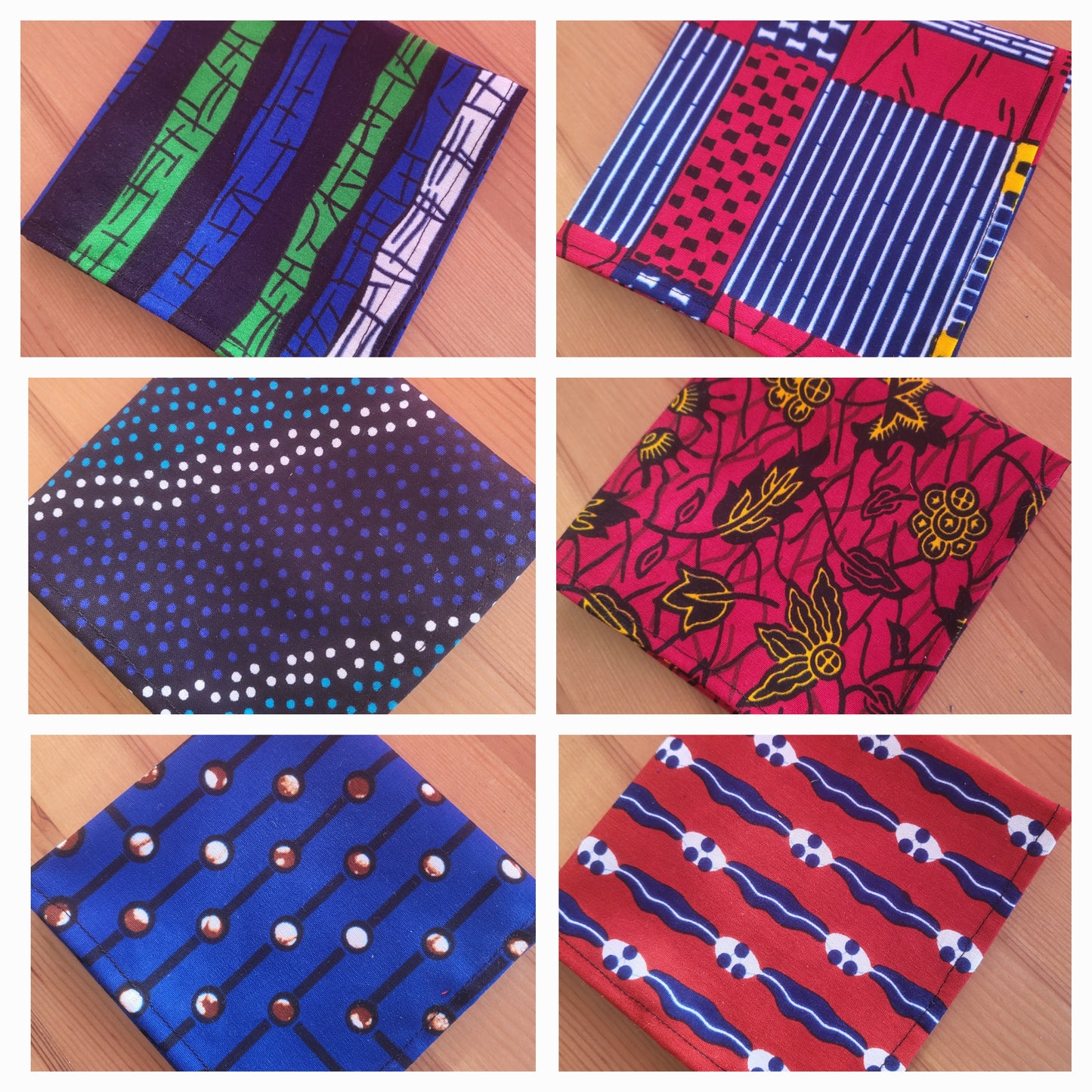 Mens pocket squares, 100% cotton handkerchiefs in a box - Glo Cre8s