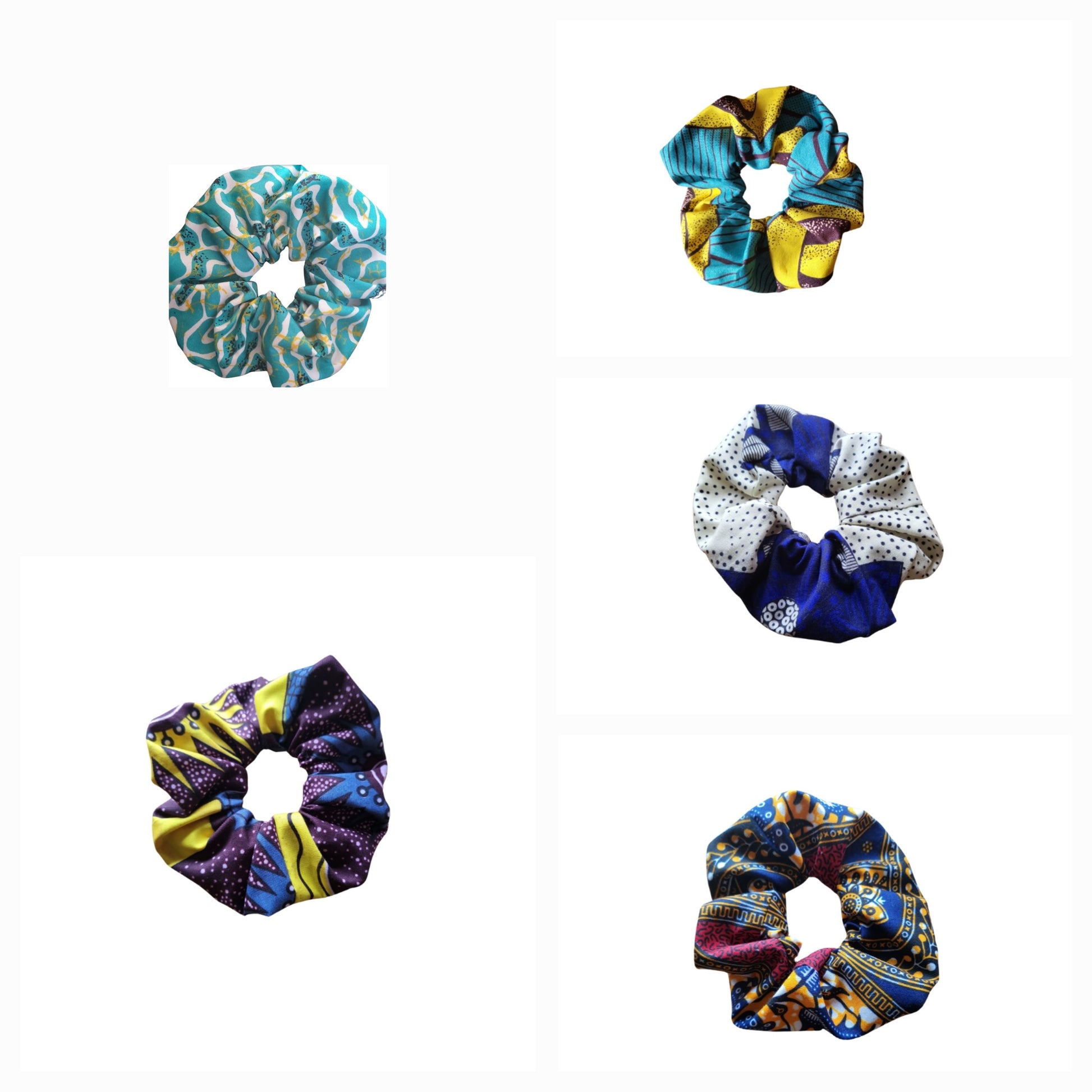 Large scrunchies | African print scrunchies - over 60 patterns - Glo Cre8s