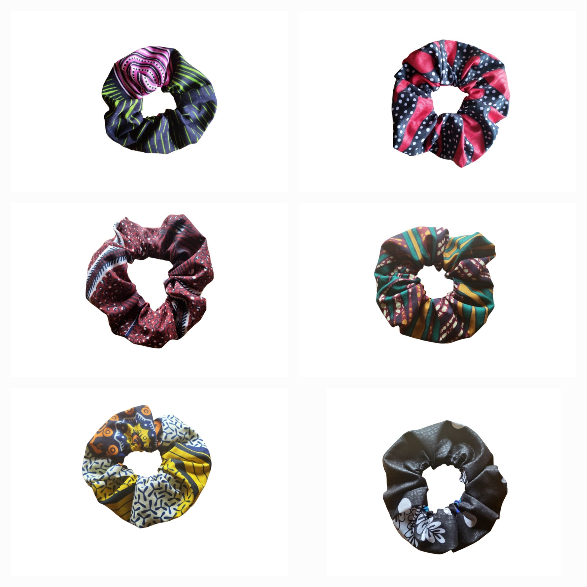 Large scrunchies | African print scrunchies - over 60 patterns - Glo Cre8s